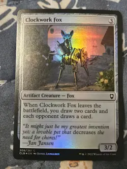 Clockwork Fox FOIL Baldur's Gate MTG Magic - Image 2