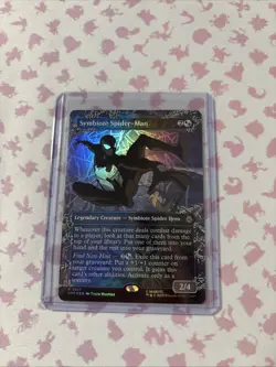 MTG Magic The Gathering Spider-Man Symbiote Spider-Man 0217 Rare Foil Borderless - Image 2