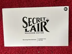 MTG Secret Lair - Burning Revelations Rainbow Foil Edition Roadshow edition New - Image 1