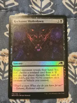 Reckoner Shakedown FOIL (119) Kamigawa: Neon Dynasty NEO MTG Magic - Image 1