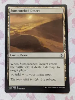 Sunscorched Desert #249 Amonkhet AKH Magic MTG - Image 1