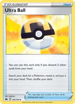 Ultra Ball - 146/159 - Uncommon - Reverse Holo NM, English Pokemon Crown Zenith - Image 1