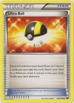 Ultra Ball - 102/108 - Uncommon NM, English Pokemon Dark Explorers 412897559439 - Image 1