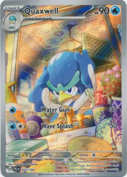 Quaxwell - 207/193 - Illustration Rare NM, English Pokemon Paldea Evolved - Image 1