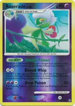 Roserade - 23/100 - Rare - Reverse Holo NM, English Pokemon Stormfront 412897559439 - Image 1