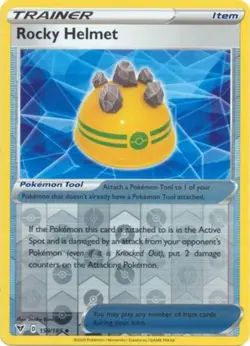 Rocky Helmet - 159/185 - Uncommon - Reverse Holo NM, English Pokemon Vivid Volta - Image 1