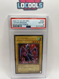 2003 Yugioh Luster Dragon MFC-058 PSA 6 - Image 1