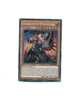 Yugioh Yu-Gi-Oh! Fiendsmith Engraver INFO-EN017 1st edition Secret rare NM - Image 1