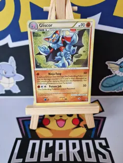 Pokemon Gliscor 4/90 - Pokemon Card - HGSS Undaunted - Holo Rare - Vintage - Image 1