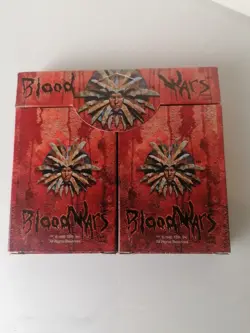 Blood Wars Two 50 Card Starter Packs + Rule Book 1995 TSR Card Game with Box - Image 1