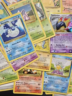 110x Pokemon Card WOTC Bundle | HEAVILY PLAYED / DAMAGED | Vintage Sets 1999 - Image 2