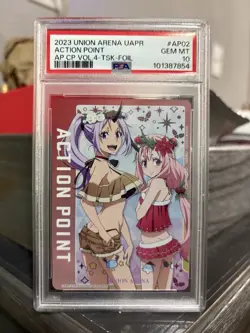 2023 UNION ARENA JAPANESE ACTION POINT CARD VOL.4 #AP02 ACTION POINT PSA 10 - Image 1