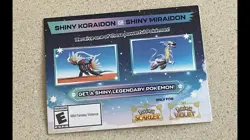 Shiny Koraidon & Shiny Moraidon GameStop Pokemon Code Card UNSCRATCHED Unused - Image 1
