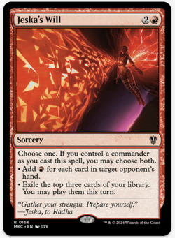 1 x Jeska's Will - MKC - LP - MTG - Image 1
