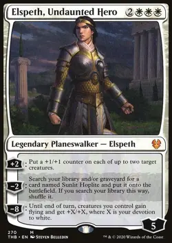 Magic the Gathering MTG Elspeth, Undaunted Hero (270) Theros Beyond Death NM - Image 1