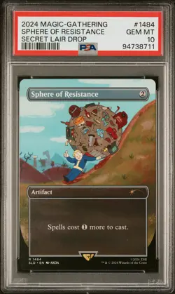 2024 MTG SECRET LAIR DROP #1484 SPHERE OF RESISTANCE PSA 10 - Image 1