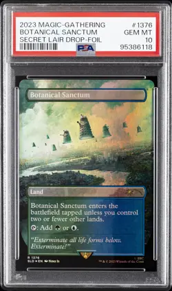 2023 MTG SECRET LAIR DROP FOIL #1376 BOTANICAL SANCTUM PSA 10 - Image 1
