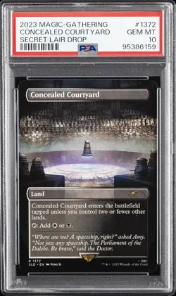 2023 MTG SECRET LAIR DROP #1372 CONCEALED COURTYARD PSA 10 - Image 1