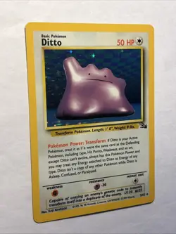 1999 Pokemon TCG Ditto 3/62 Holo Rare Fossil Set WOTC - Vintage Card LP - Image 3