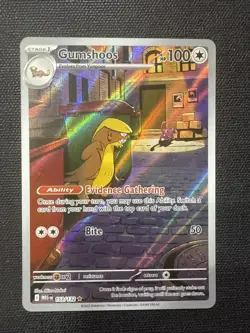 Pokemon Mega Evolution Gumshoos 153/132 Illustration Rare IR NM Full Art - Image 1