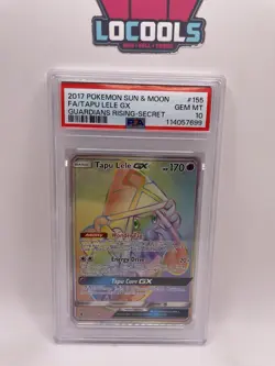 Pokemon 2017 GUARDIANS RISING #155 TAPU LELE GX Full Art Secret PSA 10 - Image 1