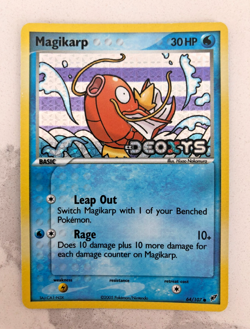 Pokemon TCG Magikarp 64/107 EX Deoxys Stamped Reverse Holo ~LP-NM - Image 1