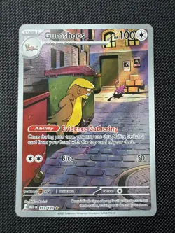 Gumshoos Illustration Rare 153/132 Pokemon Mega Evolution English IR - Image 1