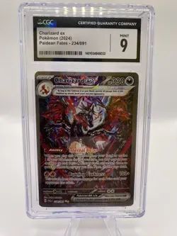 2024 POKEMON CHARIZARD EX PALDEAN FATES 234/091 HOLO CGC MINT 9 - Image 1