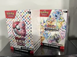 Pokemon 151 & Prismatic Evolutions Booster Bundles - Lot of 2 - Factory Sealed - Image 1