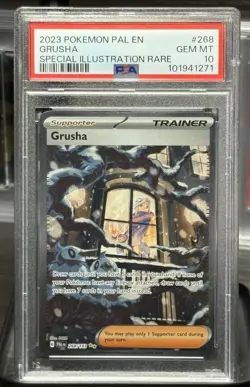 2023 POKEMON PAL EN-PALDEA EVOLVED SPECIAL ILLUSTRATION RARE #268 GRUSHA PSA 10 - Image 1