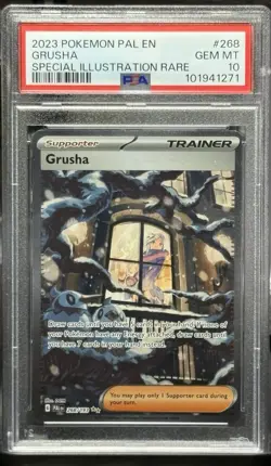 2023 POKEMON PAL EN-PALDEA EVOLVED SPECIAL ILLUSTRATION RARE #268 GRUSHA PSA 10 - Image 3
