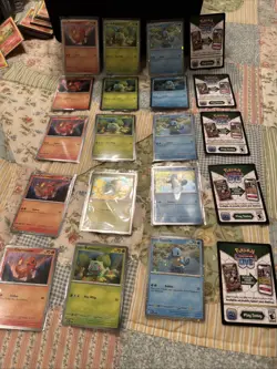 Pokemon Bulbasaur, Charmander & Squirtle Cosmos Holo 151 Promo (5 Sets W/codes) - Image 1