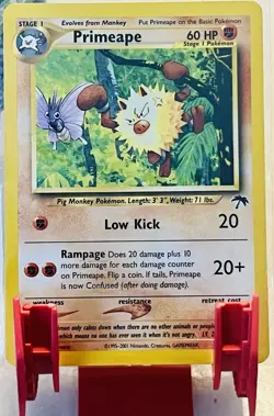 2001 Pokemon Southern Islands Set Of 2 PRIMEAPE,JIGGLYPUFF LP CONDITION RARE!! - Image 2