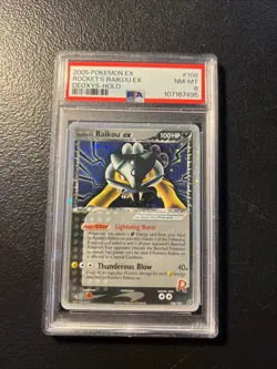 Pokemon Rocket’s Raikou EX Deoxys Ultra Rare #108 PSA 8 - Image 3