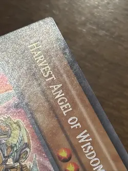 Harvest Angel of Wisdom STON-EN063 Strike of Neos-1st Edition Secret Rare LP - Image 2