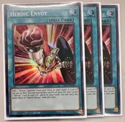 3x Heroic Envoy 1st Edition Super Rare DIFO-EN061 Yu-Gi-Oh! - Image 1