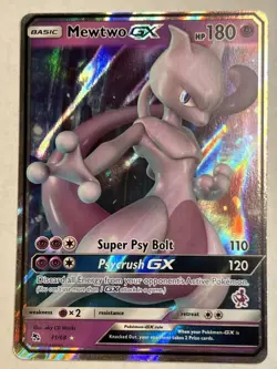 Mewtwo GX - 31/68 - Pokemon Hidden Fates Sun & Moon Ultra Rare Card NM - Image 1
