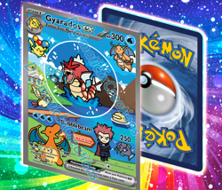 Mega Charizard X EX Promo Card Fan Art Alternate Full Art Fully Holographic - Image 1