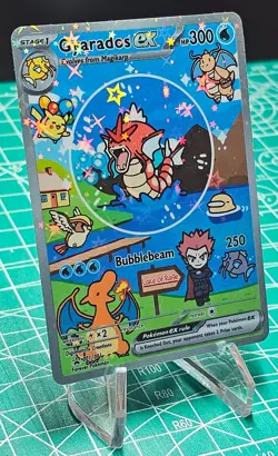 Mega Charizard X EX Promo Card Fan Art Alternate Full Art Fully Holographic - Image 4