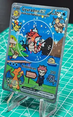 Mega Charizard X EX Promo Card Fan Art Alternate Full Art Fully Holographic - Image 5