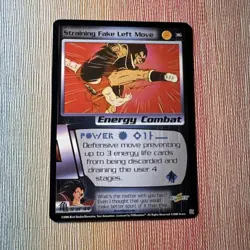 2000 Dragon Ball Z Straining Fake Left Move #36 Card Score Energy Combat - Image 1