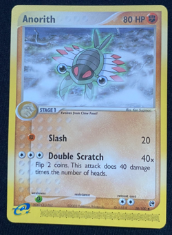 Pokemon TCG Anorith EX Sandstorm Card 28/100 Regular Uncommon Non Holo - NM/LP - Image 1