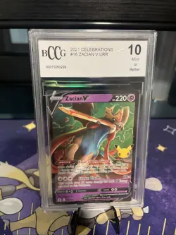 Zacian v Holo Pokemon Card Celebrations Series 016/025 BCCG 10 - Image 1