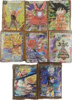 Dragon Ball Super Card Game 6x SPR 2x SR Lot Goku Gohan Goten - Image 1