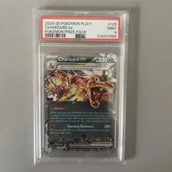 Pokemon TCG Charizard EX Double Rare Card 125/197 Prize Pack Series PSA9 - Image 1