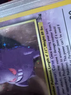 Pokemon TCG 1999 Gengar Fossil Holo Rare Card 5/62 PSA 9 Mint - Image 3