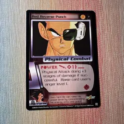 Red Reverse Punch #7 - Dragon Ball Z DBZ CCG Score Card - Image 1