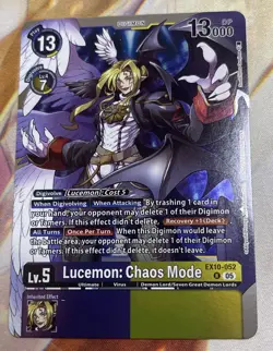 Digimon Card Game Lucemon: Chaos Mode EX10-052 R Foil - Image 1