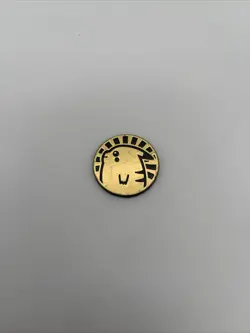 Pikachu Gold Coin Pokemon rare vintage foil tcg card collectible vintage #1 - Image 1