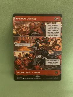 Maximum Carnage Borderless 0225 Marvel’s Spider-Man Magic MTG MAR EN NM - Image 1